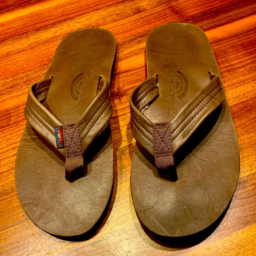 Leather Rainbow Sandals NWOT
